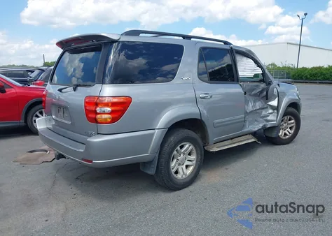 2002 Toyota Sequoia Sr5 V8 z USA, uszkodzony, nr VIN 5TDZT34A52S115213